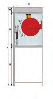 SAHRA TİPİ YANGIN DOLABI YASSI HORTUMLU K3211.1 K3221.1 K3231.1 K3241.1 İsteğe bağlı olarak 2½" yassı tip yangın hortumlu ve 2½" yangın lanslı da tercih edilebilir.