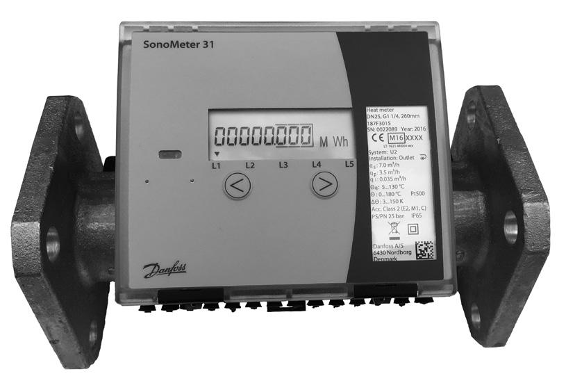 SonoMeter 31 Kalorimetreler Açıklama MID inceleme sertifikası No.