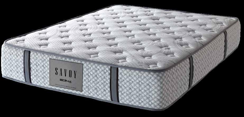 Derin uykulara dalmak için Mükemmel uyku sunan ergonomik tasarımlı Savoy, omurgayı doğru eğrisinde tutarak gereken desteği sunar.