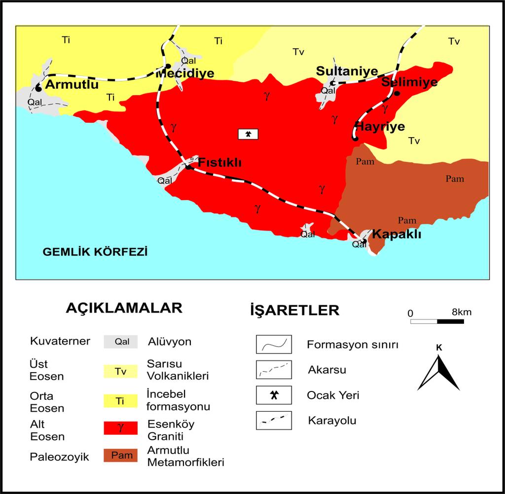 24 (1990) bölgenin genelinde yaptıkları çalışmalarında bu birimi Kızderbent Volkanitleri olarak adlandırmışlardır.
