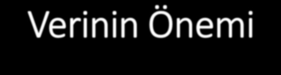 Verinin Önemi Genel sekreterliklerin sağlık planlamasında. Yeni Hastane yapımında. Yeni cihaz taleplerinde. Hastane ve il Kapasite ölçümlerinde.