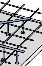 Bu tür bir sistem, söz konusu kattaki alanın optimize edilmesine ve binanın toplam yüksekliğine göre tasarruf sağlamaya olanak verir. Şekil 1. Döşeme plağı kolon ve duvarlarla desteklenir.