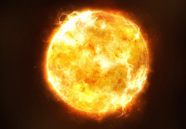 Büyük ve sıcak gaz bulutu olarak nitelendirilen Güneş'in kütlesinin büyük bir kısmını sıcak gazlar oluşturur.
