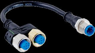 Sensör/hareket elemanı bağlantısı, PUR, halojensiz, Blendajsız, 2 m YF2A4020UB3XLEAX 2095607 Kafa A: Dişi konnektör, M2, 4 pin, düz, A kodlu Kablo: