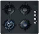 kontrol Siyah panel tasarımı Döküm ve çelik ocak ızgara alternatifleri Inox düğmeler Wok
