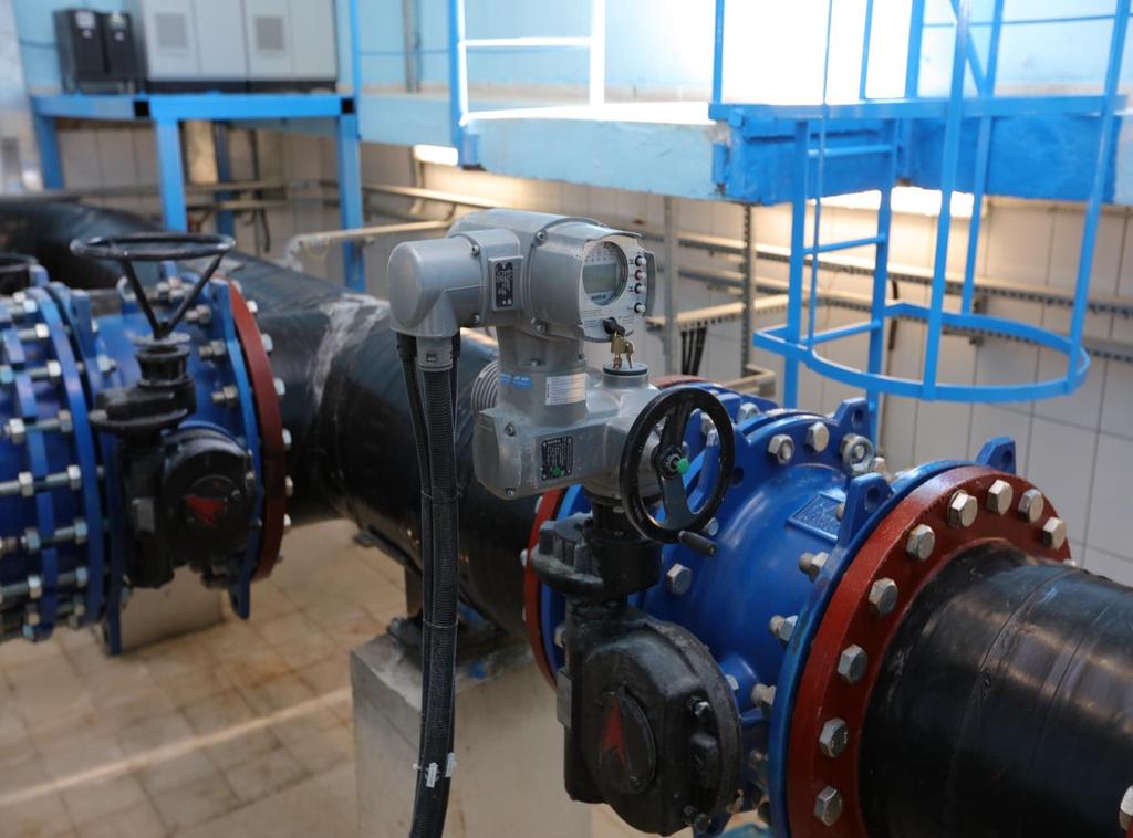 İçme Suyu Deposu Manevra Odası Su depolarının giriş ve çıkışlarına toplam 108 adet motorlu vana montajı yapılmıştır.