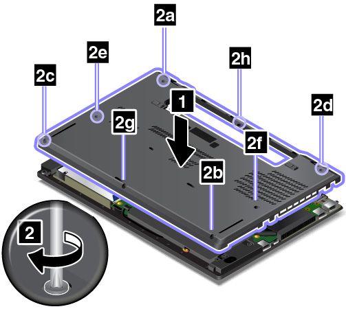 7. Çıkarılabilir pili yeniden takın. Bkz. Çıkarılabilir pilin değiştirilmesi sayfa: 124. 8. Bilgisayarı düz çevirin. AC güç bağdaştırıcısını ve tüm kabloları bağlayın.