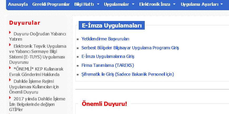 yetkilendirme mailinin e-posta adresine ulaşmasını müteakip en geç 1 ay içinde Bakanlık internet sitesinde yer alan E-TUYS ta Yatırımcı ve Ortak Listesi alanlarındaki bilgileri aşağıda yer alan