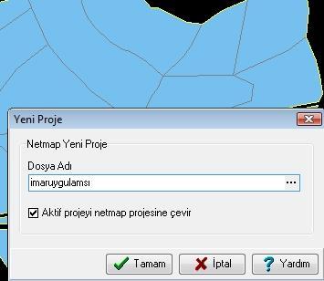 Şekil 17 Netmap projesi haline dönüştükten sonra grafik objelerin çizgi sitilleri ve katman yapıları otomatik hale dönüşmüştür.