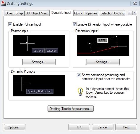 Buradan, Pointer Input bölümündeki Settings bölümüne girilir.