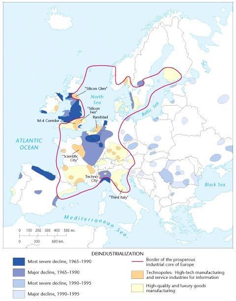 Sanayisizleşme (Deindustrialization) Sanayisizleşme, daha önce özellikle kömür madeni ve ağır sanayinin bulunduğu bölgelerde sanayi faaliyetinin gerilemesi veya tamamen ortadan kalması sonucu ortaya