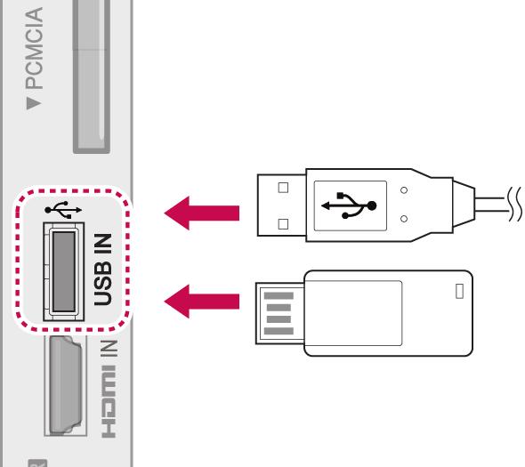 EĞLENCE 55 USB depolama aygıtlarının bağlanması TV ye USB flaş bellek, harici sabit disk gibi USB depolama aygıtları bağlayın ve multimedya özelliklerini kullanın (Bkz. Dosyaları tarama s.56).