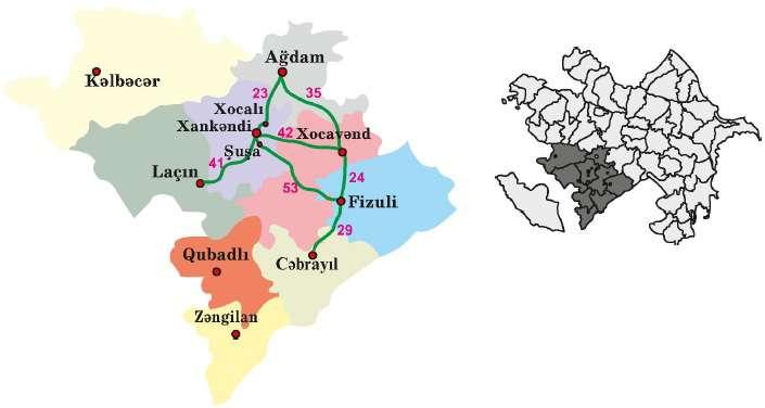 Şuşa və Xocalı şəhərləri arasındakı yol bundan 29 km azdır. Şuşadan Xocalıya qədər yol neçə kilometrdir?