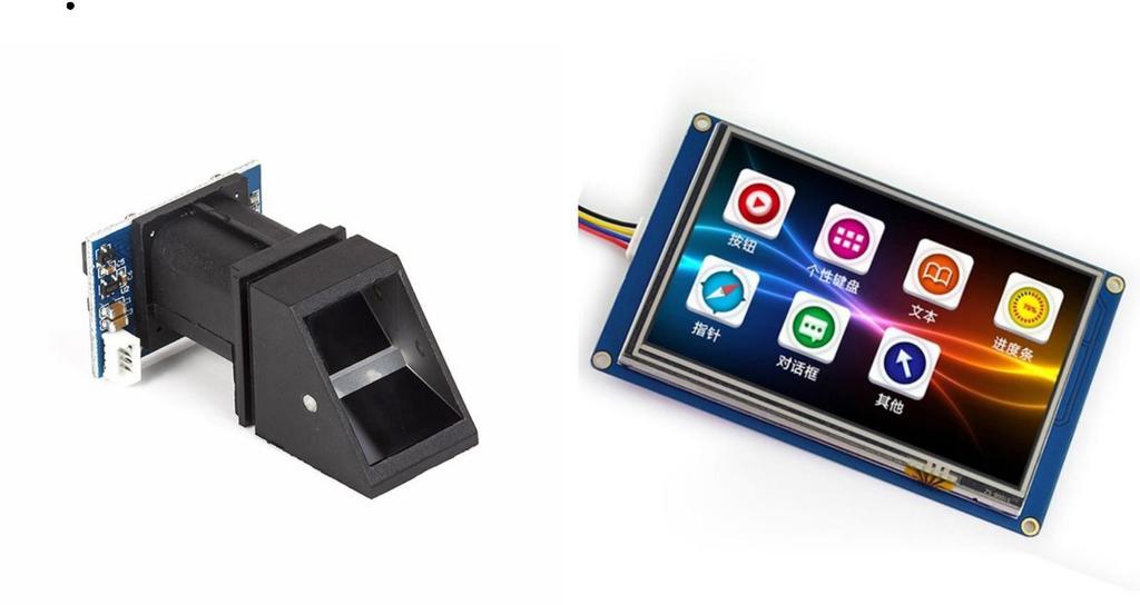 Adım 1: Bileşenler Donanım ihtiyaçları: Arduino uno Arduino mega parmakizi sensör modülü R305 Nextion Akıllı Ekran Jumper kablo Kırmızı Led ve 100k direnç.