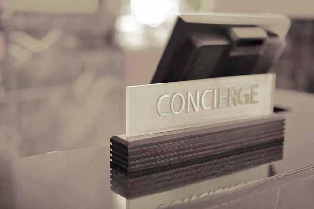 7/24 Concierge Misafirlerinizin karşılanması, alacağınız doğum günü hediyesi, helikopter kiralama, toplantı odası ikram servisi, uçak bileti alma, randevular ve daha pek çok organizasyonu sizin