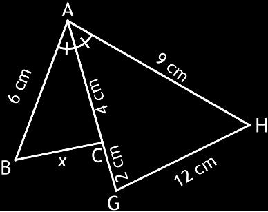 Her iki üçgende A açısını oluşturan kenarlar oranlanır.