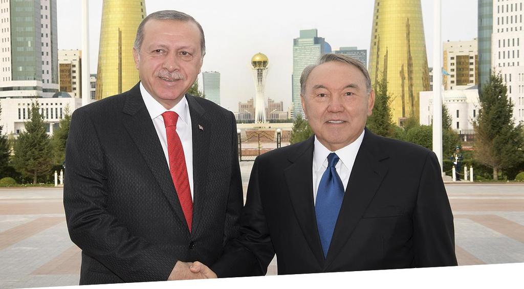 TÜRKİYE CUMHURİYETİ CUMHURBAŞKANI KAZAKİSTAN I ZİYARET ETTİ Türkiye Cumhuriyeti Cumhurbaşkanı Recep Tayyip Erdoğan 8-10 Eylül 2017 Tarihleri aralığında Astana'yı ziyaret ederek, Kazakistan Devlet