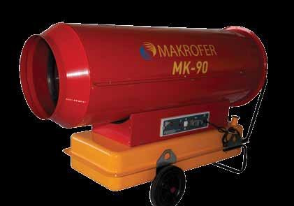 Makrofer Mazotlu Bacasız Isıtıcılar MAZOTLU MK-55 MK-55 BACA BAĞLANTISI BACASIZ KAPASİTE (Kcal/h) 55.