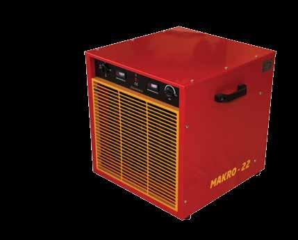 Makrofer Elektrikli Sıcak Hava Cihazları ELEKTRİKLİ 15 kw MAKRO-15 MODEL ELEKTRİKLİ 15 kw ISITMA KAPASİTESİ (Kcal/h) 3870 (1.