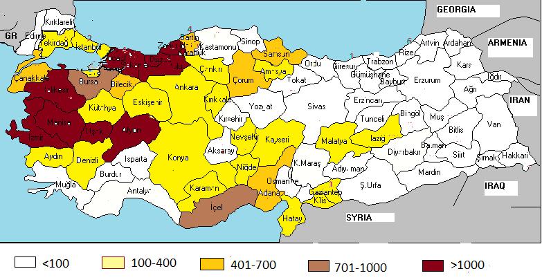 Bu nedenle bölgesel yoğunluğun yüksek olduğu yerlerde, koruma ile özellikle biyogüvenlik önlemlerinin çok detaylı çalışılması gerekmektedir.