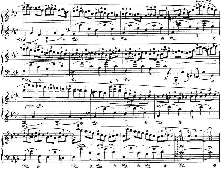 27 Şekil 17. F. Chopin Op.25 No.2 Fa minör (54.ve 69.