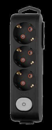 Turuncu ışıklı, basmalı (push button) aç/kapa düğmesi Siyah ve beyaz
