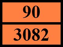 (Kemler sayısı) : 90 Muhtelif : M6 Turuncu levhalar : Özel hükümler (ADR) : 274, 335, 375, 601 Nakliye kategorisi (ADR) : 3 Tünel kısıtlama kodu (ADR) : E Sınırlı miktar değerleri (ADR) : 5l Hariç