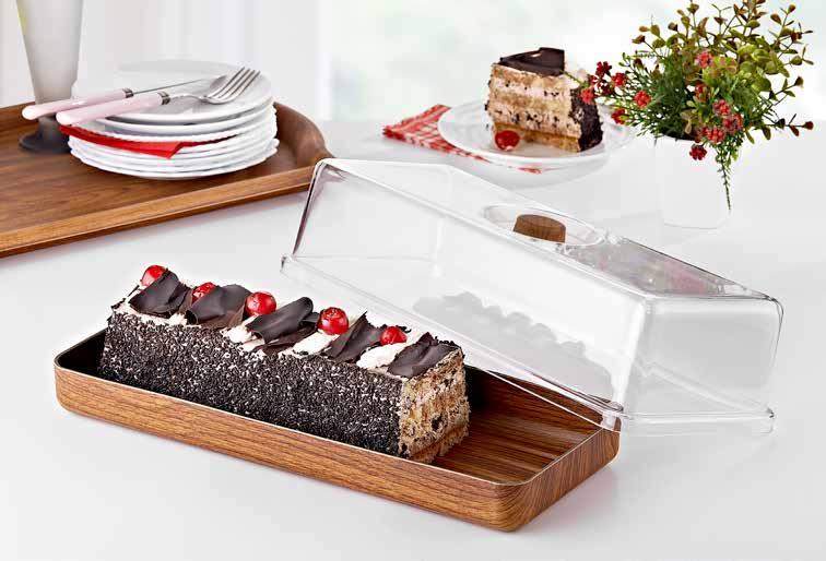 58 59 BREAD BATON TRAY WITH COVER AND CAKE PASTA PASTA - KEK