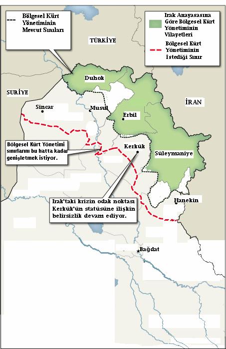 Giriş Bu rapor, Irak ta ihtilaflı bölgeler olarak bilinen ve önümüzdeki süreçte Irak iç siyasetini derinden etkileyebilecek ve yeni çatışma alanlarının ortaya çıkmasına sebep olabilecek niteliğe