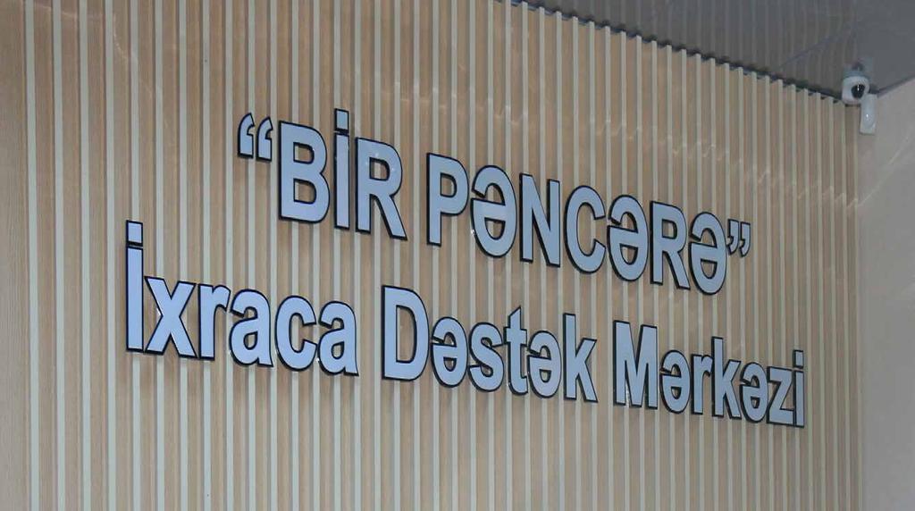 Bir Pəncərə İxraca Dəstək Mərkəzində gömrük bəyannaməsi də doldurulacaqdır Bir Pəncərə İxraca Dəstək Mərkəzində ixracatçı sahibkarlar üçün gömrük bəyannamələrinin doldurulması xidməti göstəriləcəkdir.