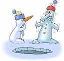 Yeni yılda hep birlikte Yeni yılda hey hey KARDAM YAPALIM Kardan adam yapalım Burnuna havuç takalım Üşüyor bu havada, Boynuna atkı saralım. Atkıyı ver.