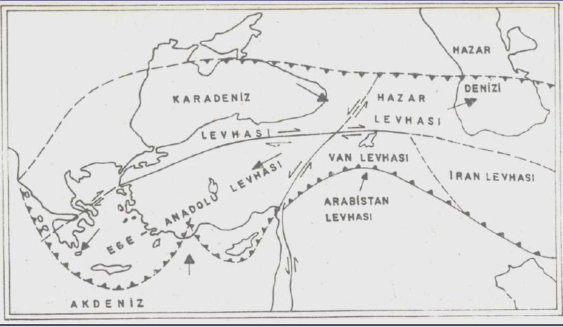 Türkiye ve yakın çevresi için ilk levha tektoniği modelleri Dr. Dan McKenzie ve Dr. Ömer Alptekin (1976) tarafından önerilmiştir. McKenzie nin öğrencisi Dr.