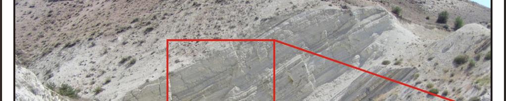 (bakış güneye) Bir başka açılma / genişleme yapısı ise Tüllüce Tepe nin kuzeyinde, ölçüm noktası 19 da