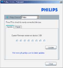 philips.com/support adresinden indirin. 5. Yazılım durumunun manuel olarak kontrol edilmesi 2 Internet bağlantınız olduğundan emin olun. Cihazınızı bilgisayara bağlayın.