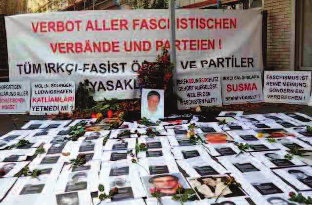 18 İNCELEME Alman ve Türk basınında döner cinayetleri olarak mafya tipi olaylarmış gibi yansıtılan gelişmelerin ardından Neo-Nazi illegal bir grup ortaya çıkınca, üstelik bu grubun içinde Anayasayı