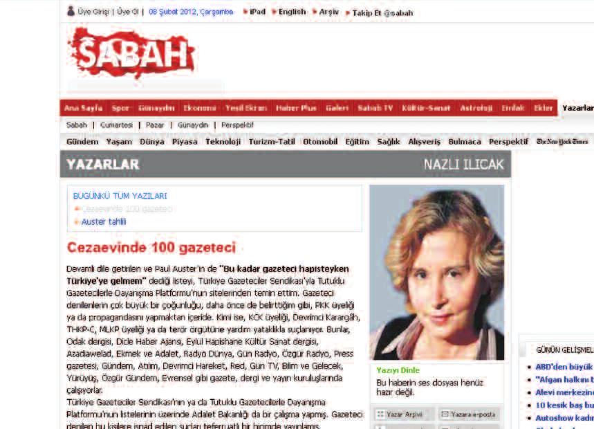 24 MEDYA ve BARIŞ Türkiye de Gazeteci kim? olmazlarından biri degĭl mi?