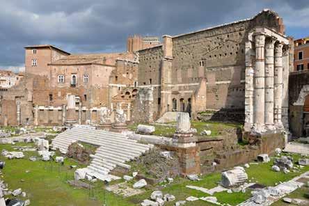 Kaya Şekil 9. Roma, Augustus Forumu farklıdır. 30 Başlığın iri kristalli gri mermeri Prokonnesos dan ithal edilmiştir.