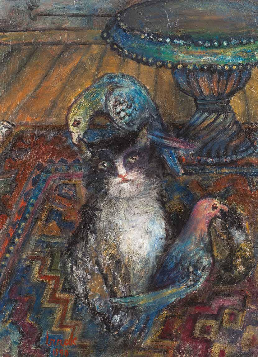 Kedi ve papağanlar 1990 Cihat Burak (1915-1994) 1915 yılında İstanbul da doğdu.