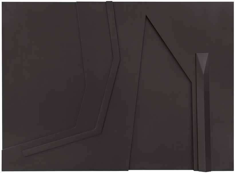 siyah şekilli panel Mavi Soyut 33 Kemal Seyhan (1960) Mavi Soyut tuval üzeri yağlıboya imzalı, 180 x 130 cm. oil on canvas 20.000-30.000 TL 3.360-5.