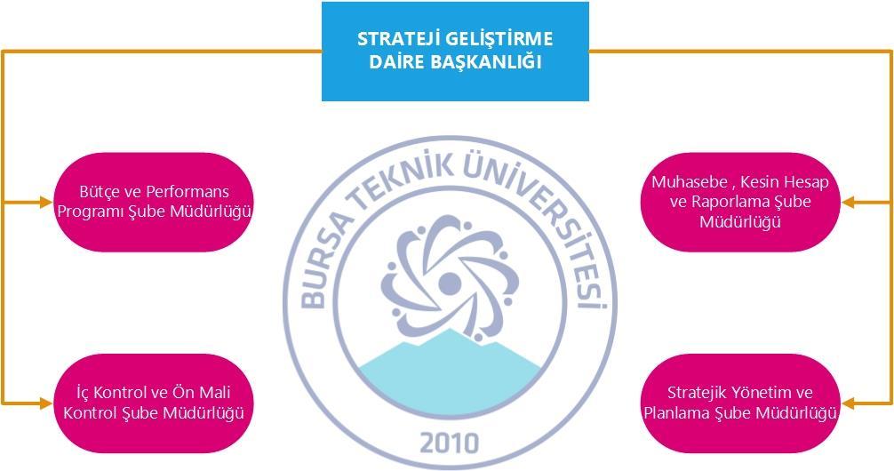 Şekil 1. Strateji Geliştirme Daire Başkanlığı Organizasyon Şeması C.