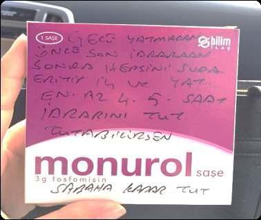 Fosfomisin Peroral tek doz 1. Komplike idrar yolu enfeksiyonları 2. Komplike olmamış Escherichia coli ÜSE 3.