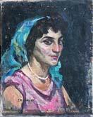 Ishte një piktor realist i fortë dhe piktura e tij dallon si e tillë dhe është e pasur me gjurmë ekspresive. Diploma ka titullin: Çlirimi i grave shqiptare nga turqit osmanë.