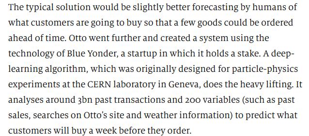 How Germany s Otto uses artificial intelligence Tespit: 2 gün içerisinde teslim edilen siparişlerin iade ihtimali