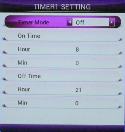 Timer Setting : Zaman ayarı aşağıdaki gibi 3 bölümde yapılır : a. Timing mode: Zamanlama ayarı b.