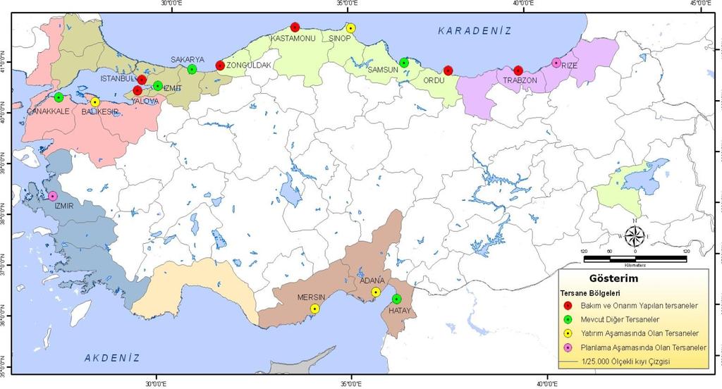 Balast Tankı Sedimanları Tuzla bölgesinde 71 tersane; kapasite 4.670.