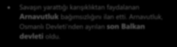 EK BİLGİLER TRABLUSGARP SAVAŞI Siyasi birliğini geç tamamlayan İtalya sömürge yarışında geç kalmıştı.