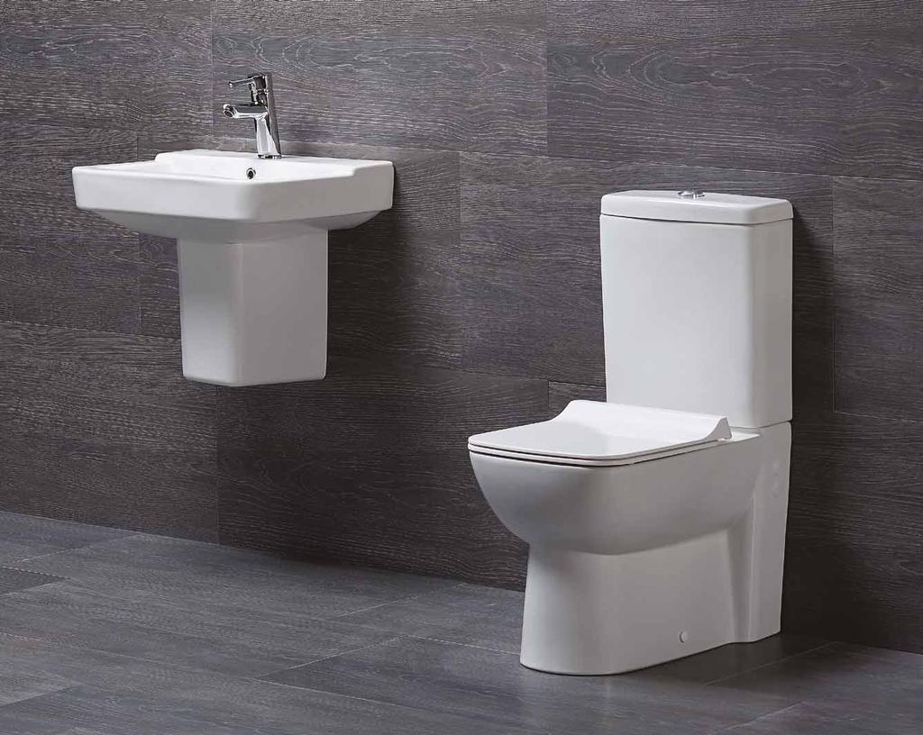 T Y A N A 72651 65 cm Yarım Ayak ve Banyo Mobilyası Washbasin 65cm compatible with half-pedestal and bathroom furnitures T Y A N A Aquasave