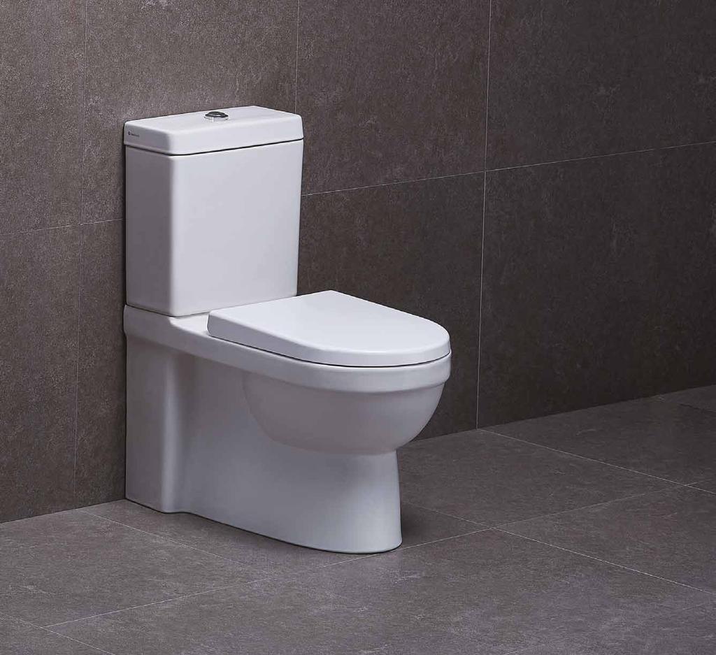 L A G I N A Klasikleşmiş banyo takımlarının modern yorumu Dikdörtgen hatlı rezervuar ile tamamlanan duvara tam dayalı klozet ve asma klozet seçenekleri tüm banyolara uygun çözümler