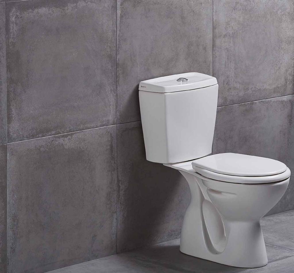 Kapya Serisi nde 60cm lik lavabo, alttan ve arkadan çıkışlı klozet seçenekleri sunuyor.