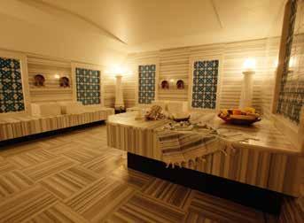 Center which has an area of 1750 m 2 ; VIP section Special section for the ladies Turkish Bath / Finnish Bath Sauna /